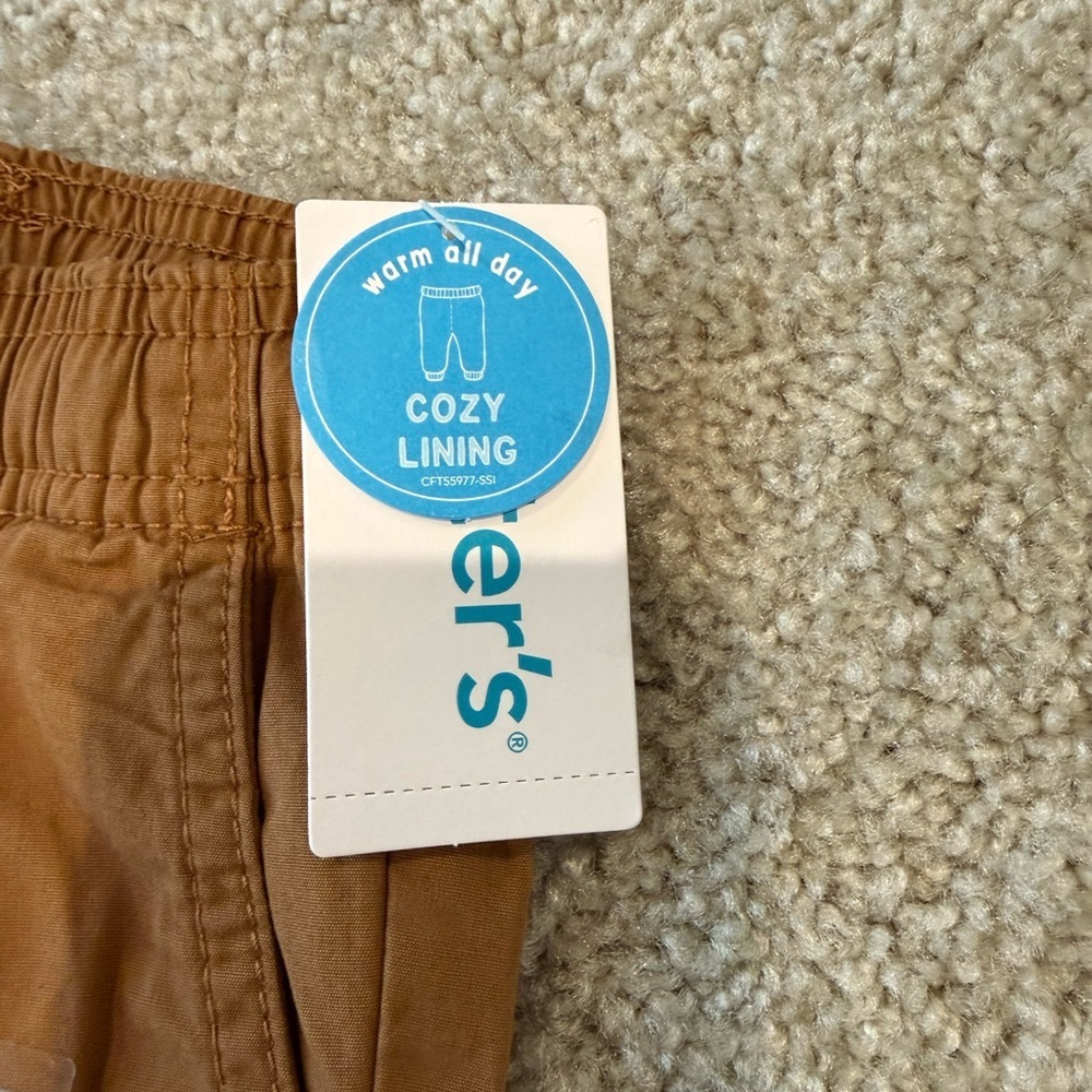 Carter's Toddler Rust Brown Elastic-Waist Joggers - Picture 3 of 4